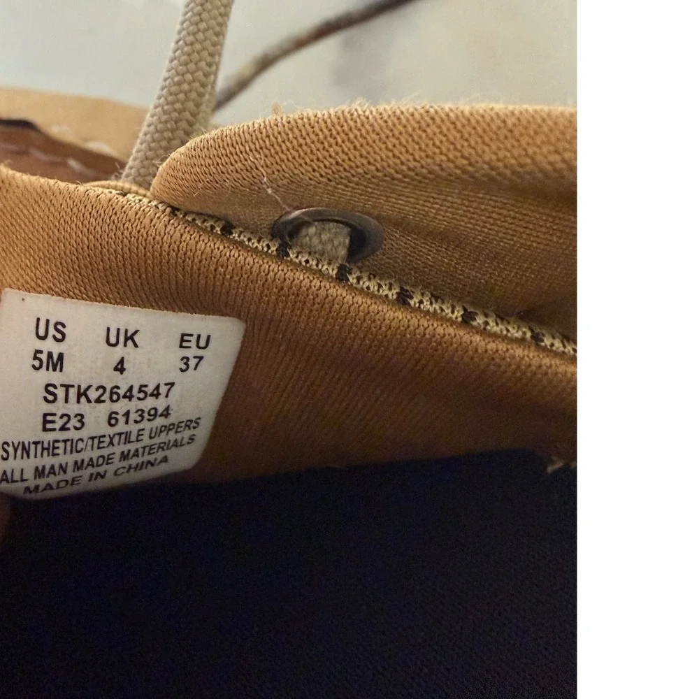 Sperry Boat Shoes Mens 5 Tan Brown Casual Preppy Nautical Comfort School Yacht